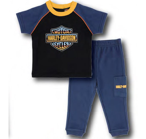Boys Harley-Davidson T-Shirt & Pant Set