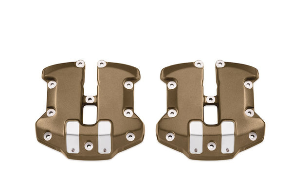 Harley-Davidson® Dominion Collection Upper Rocker Box Covers - Bronze with Highlighted Slots 25700780