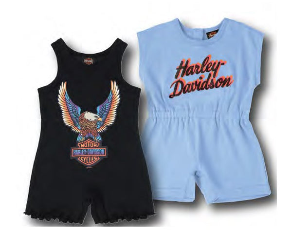 Girls Harley-Davidson 2PC Romper Set