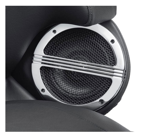 Harley-Davidson® Defiance Tour-Pak Speaker Grills - Chrome Finish 76000676