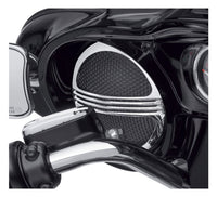 Harley-Davidson® Defiance Batwing Fairing Speaker Grills - Chrome Finish 76000685