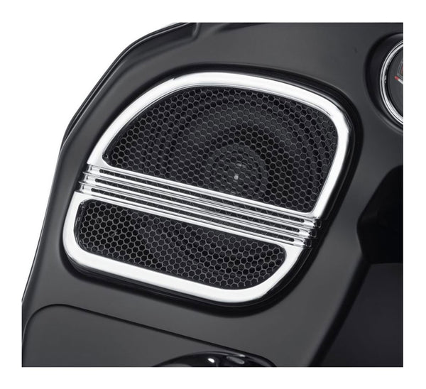 Harley-Davidson® Defiance Road Glide Fairing Speaker Grills - Chrome Finish 76000691