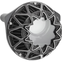 Arlen Ness Black/Silver Crossfire Air Cleaner Kit - 600-040