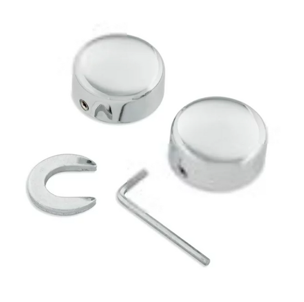 Harley-Davidson® Chrome Swingarm Pivot Covers Softail - 43897-86B