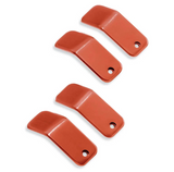 Harley-Davidson® Dominion Upper Rocker Box Cover Inserts Brushed Orange 25700793
