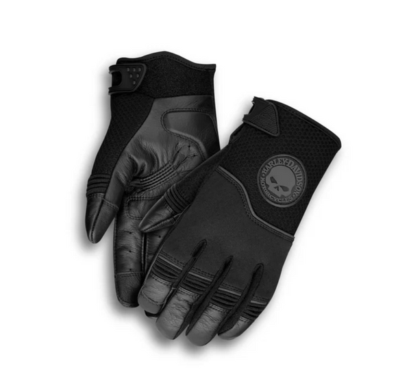 Harley-Davidson® Men's Newhall Mixed Media Glove 98385-19VM (MEDIUM)