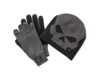 Harley-Davidson® Willie G Skull Cap and Glove Winter Set
