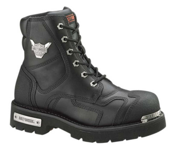 Men's Harley-Davidson - Stealth Motorcycle Boots. Patch Lace Black Riding