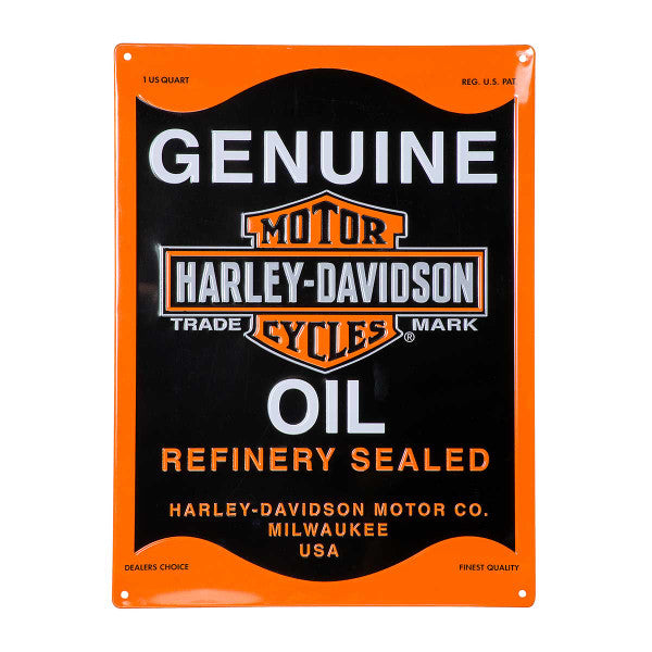 Harley-Davidson Oil Can Tin Sign