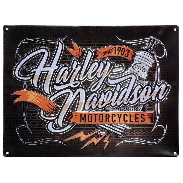 Harley-Davidson Spark Plug Tin Sign